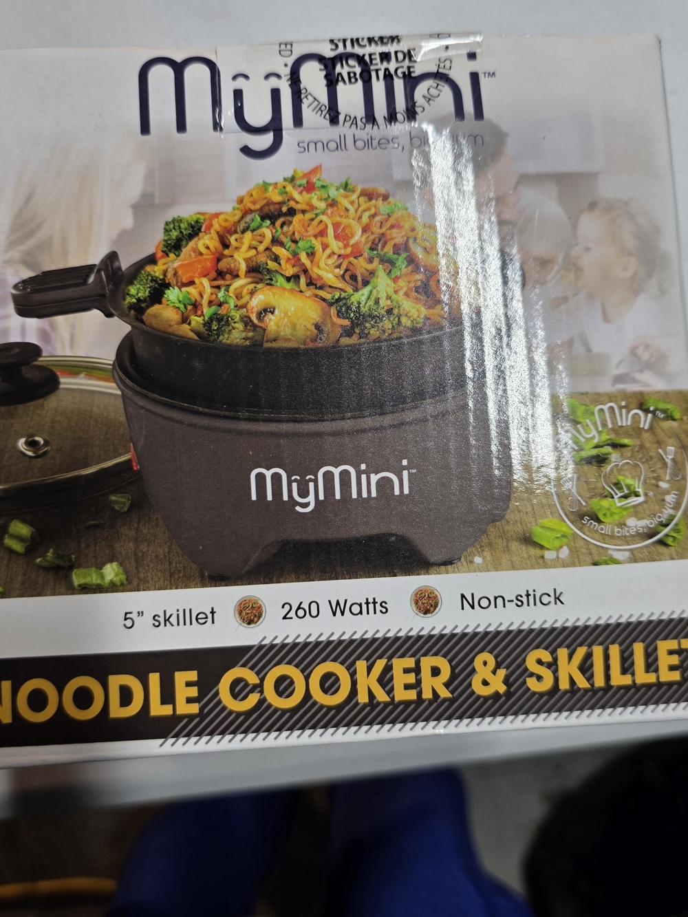 MyMini Black Noodle Cooker & Skillet - Compact Non-Stick 5"